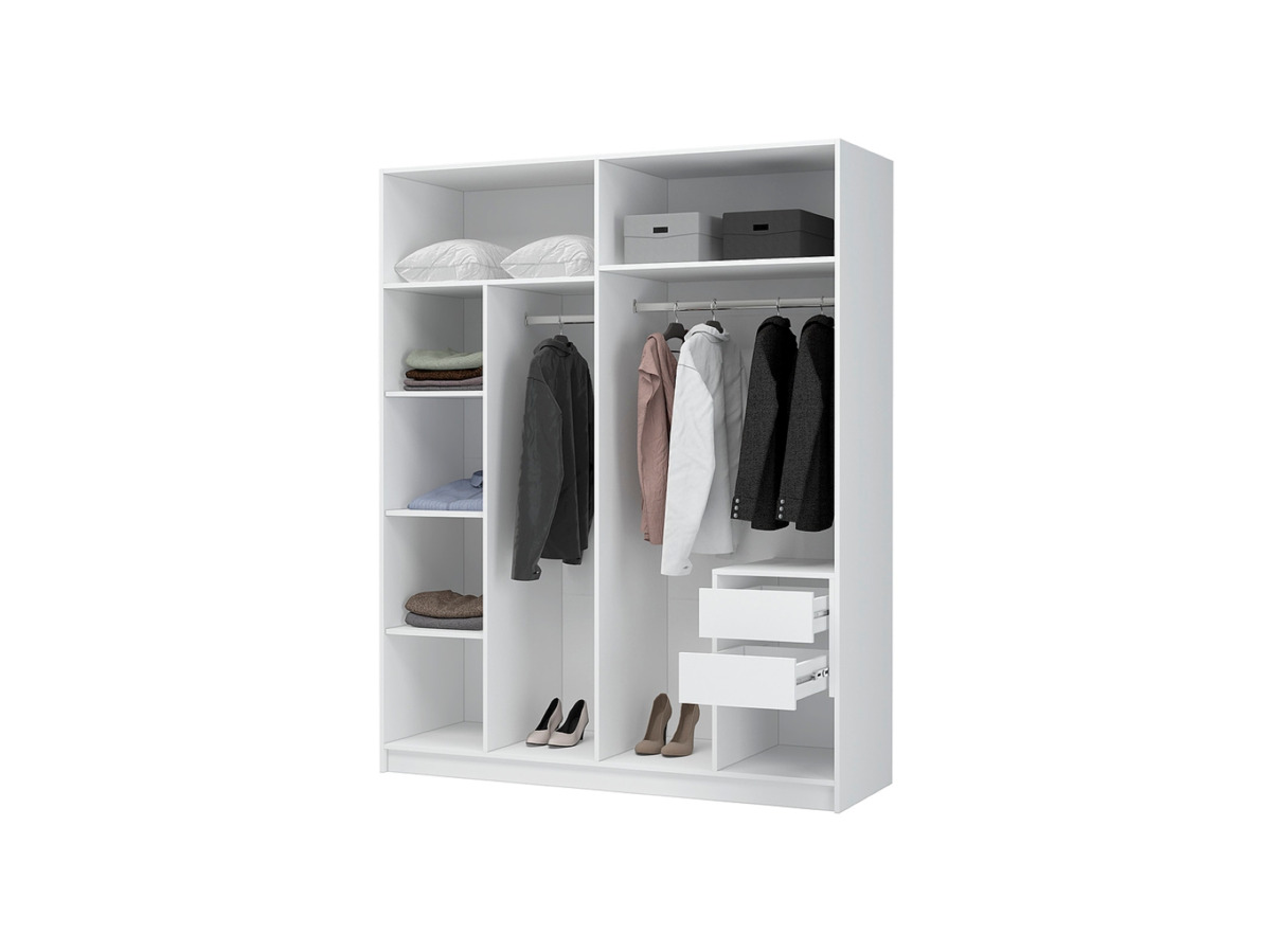 ЛИОН ШК-03 Шкаф 4-х створчатый Фасад БЕЛЫЙ/Корпус БЕЛЫЙ