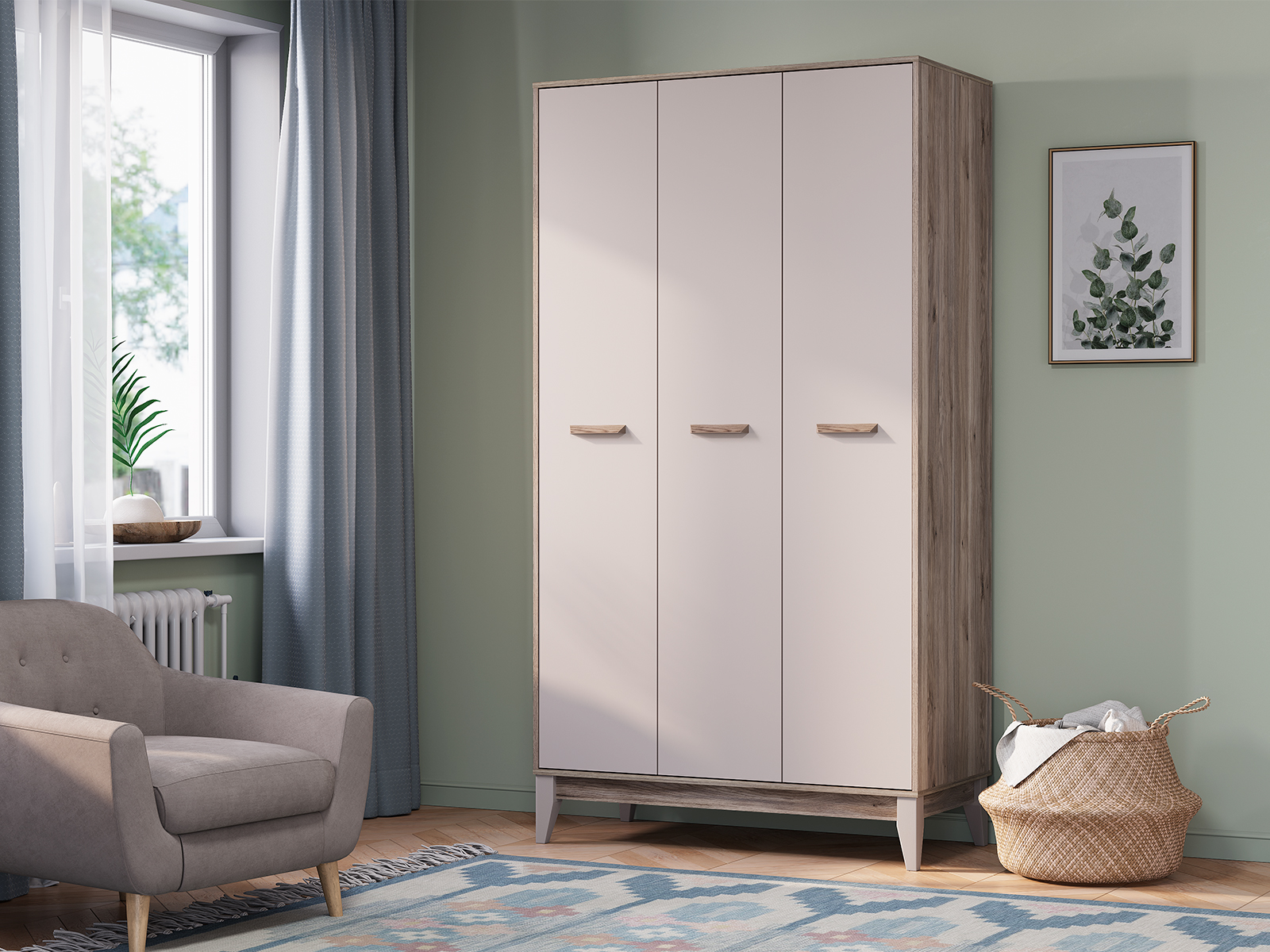 "Скандика" Шкаф 3-х ств. ШК-09