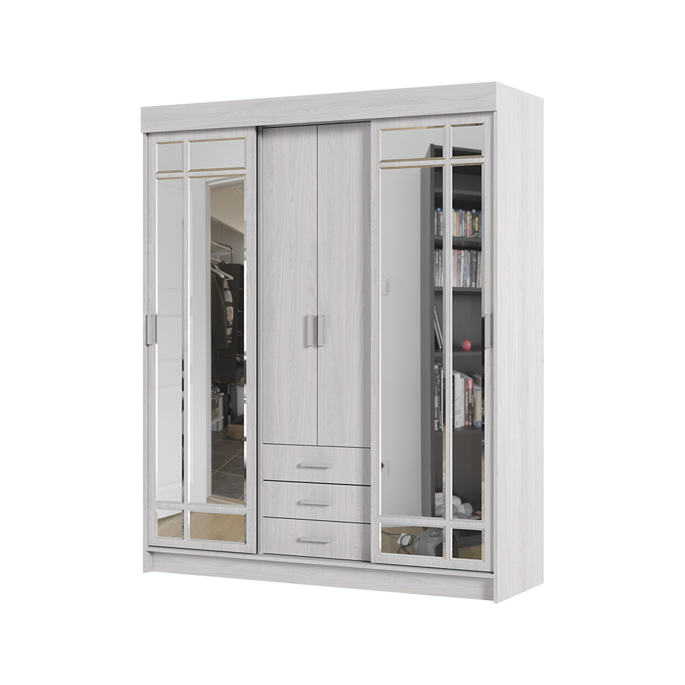 Шкаф купе ЛИДЕР 1К (1,7х2,1х0,562) фасад АНКОР/корпус АНКОР