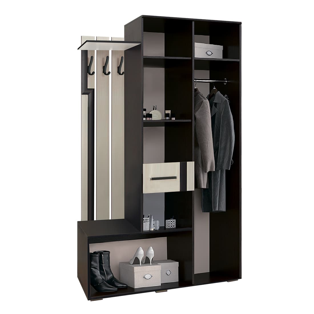 "Лира" Прихожая 1,20 венге/лоредо "BTS" СНЯТО