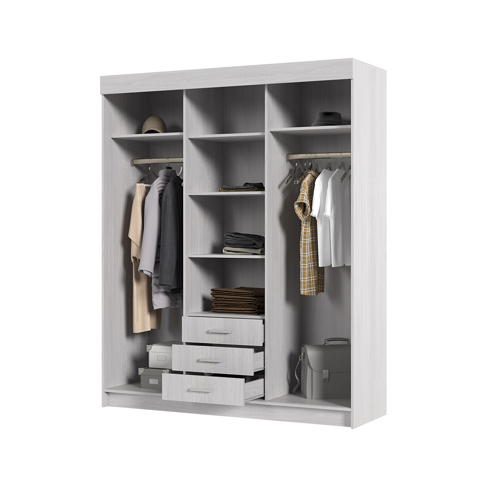 Шкаф купе ЛИДЕР 1К (1,7х2,1х0,562) фасад АНКОР/корпус АНКОР