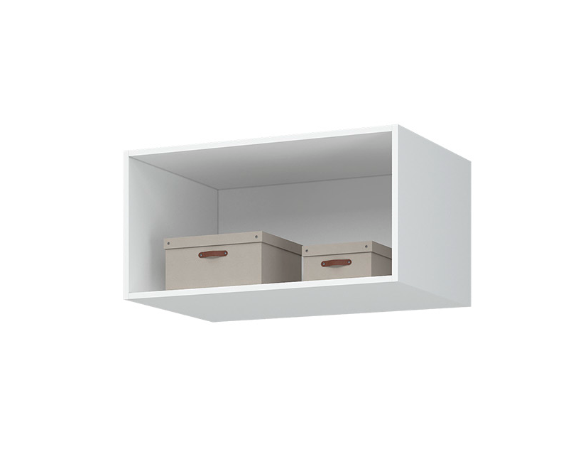 ЛИОН АН-01 Антресоль 800 Фасад БЕЛЫЙ/Корпус БЕЛЫЙ