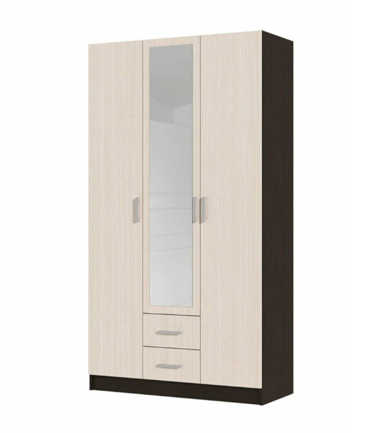 Шкаф 3х ств ТРИО  (1,2х2,2х0,5) БЕЛФОРТ/ВЕНГЕ