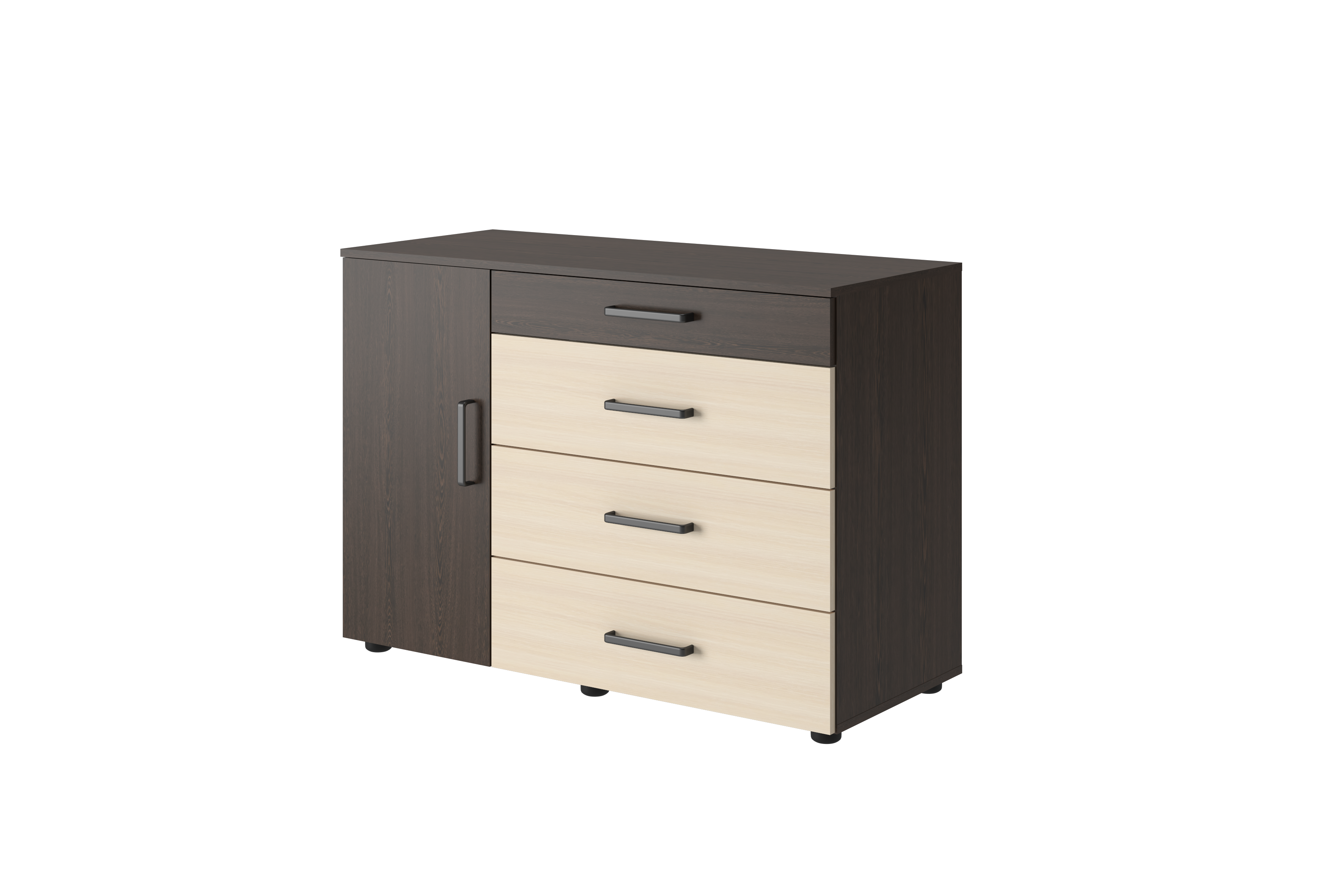 "Вега К02" Комод 4 ящика 1 створка СНЯТО