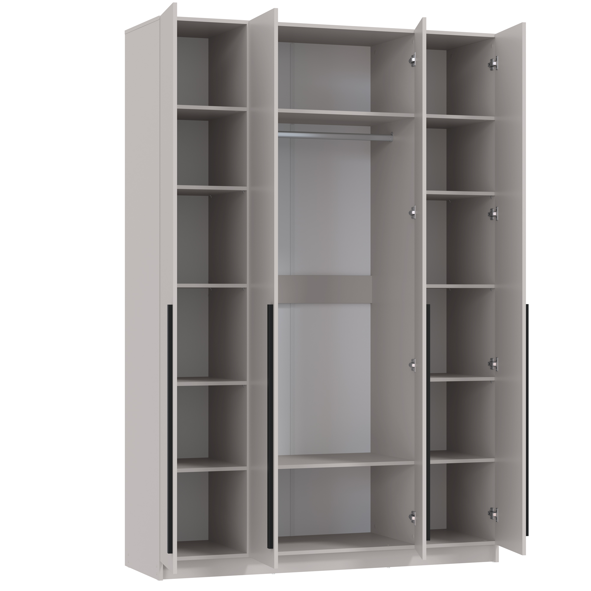 Шкаф для одежды 67.13 "Брандо" (4-х дв.) (ЛДСП кашемир) (h2400)