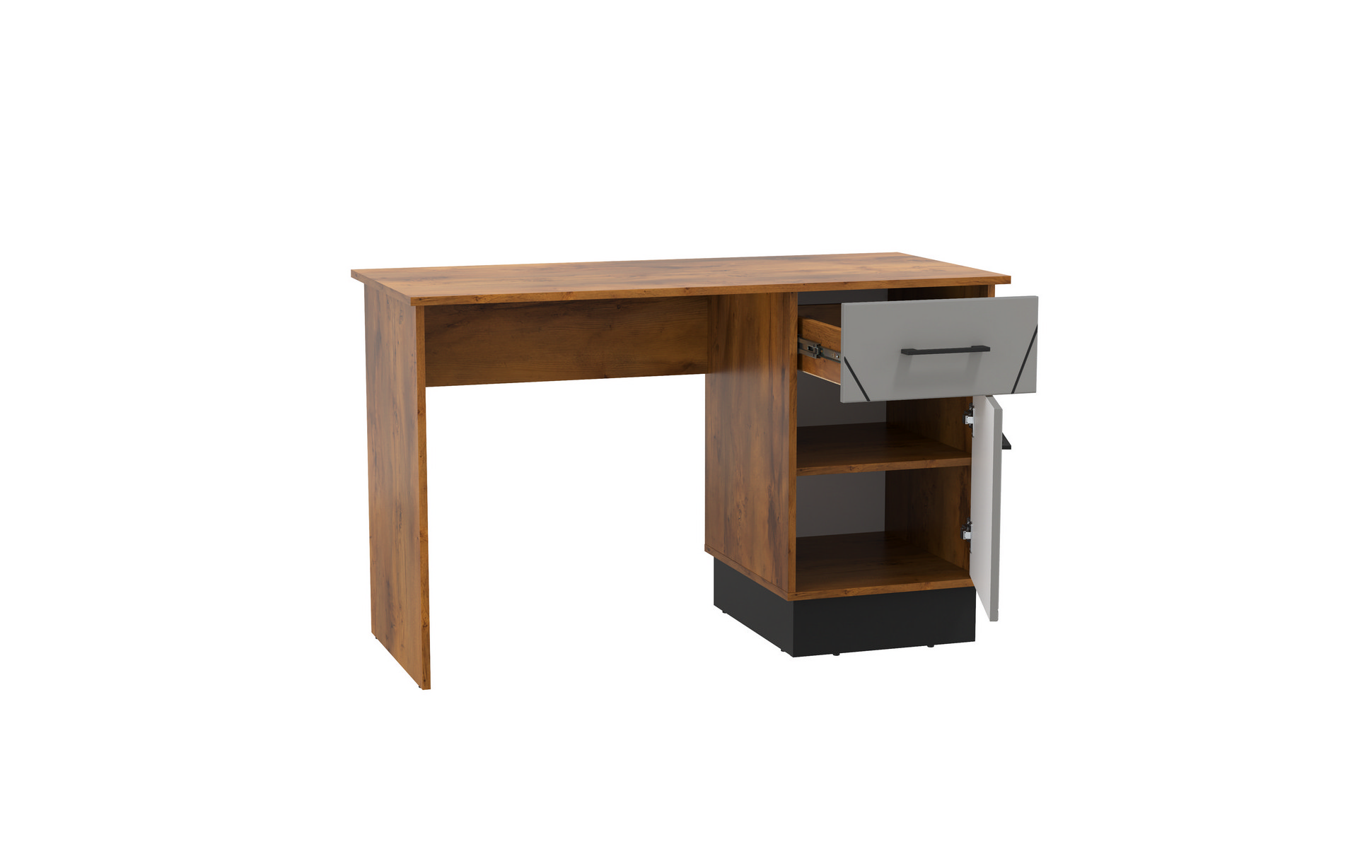 54.18 Стол письменный "Гамма" (таксония / черный / грей/