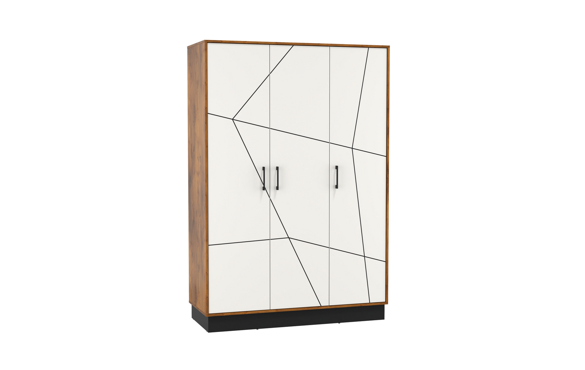 54.12 Шкаф для одежды "Гамма" (3-х дв.) Таксония/Белый