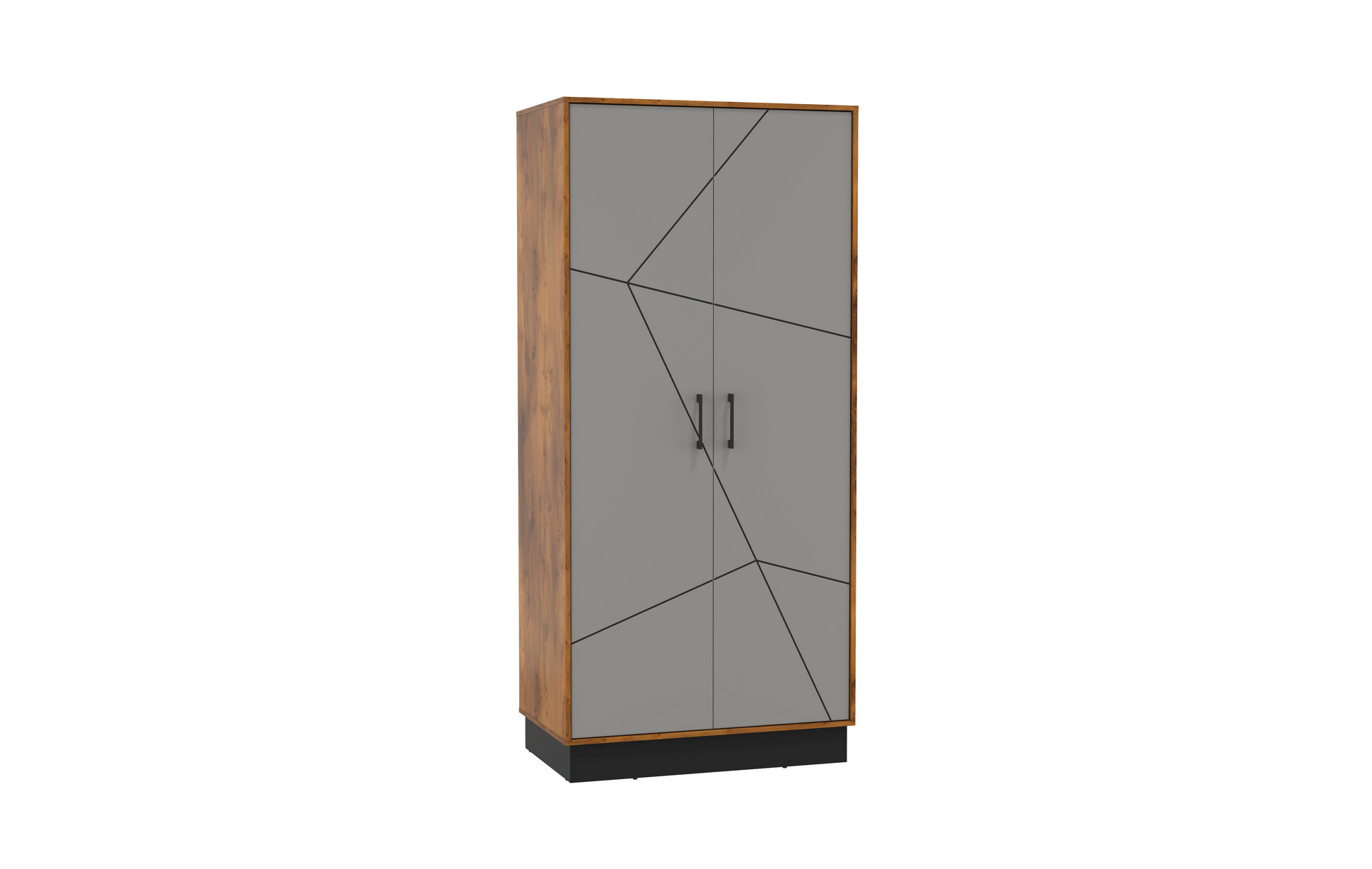 54.03 Шкаф для одежды "Гамма" (2-х дв.) (Таксония / Грей)