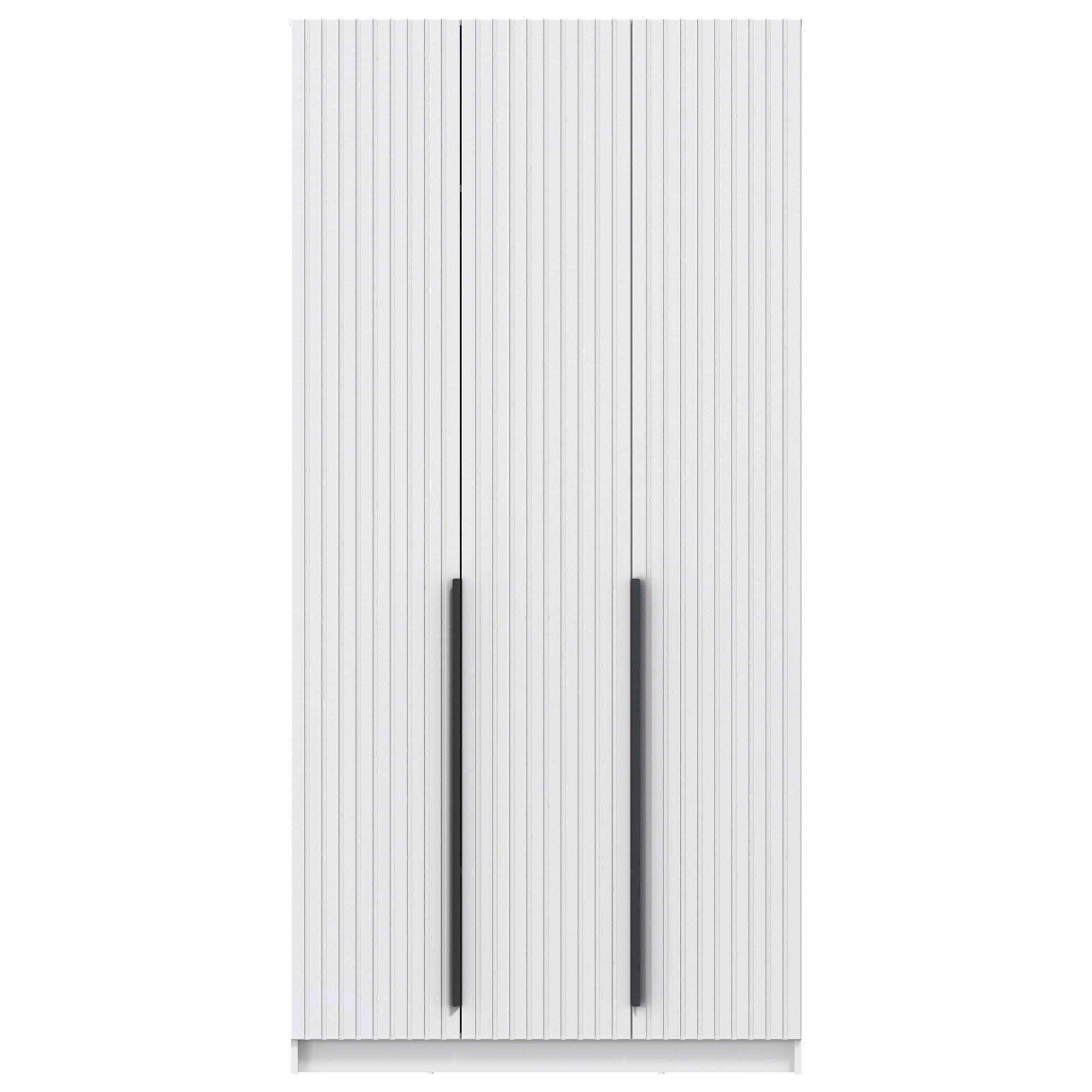 Шкаф для одежды 67.08 "Брандо" (3-х дв.) (МДФ ПВХ белый матовый) (h2500)