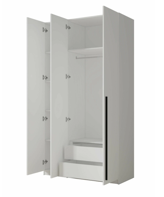 Даллас Шкаф-1350  Цемент светлый   1350*500*2300