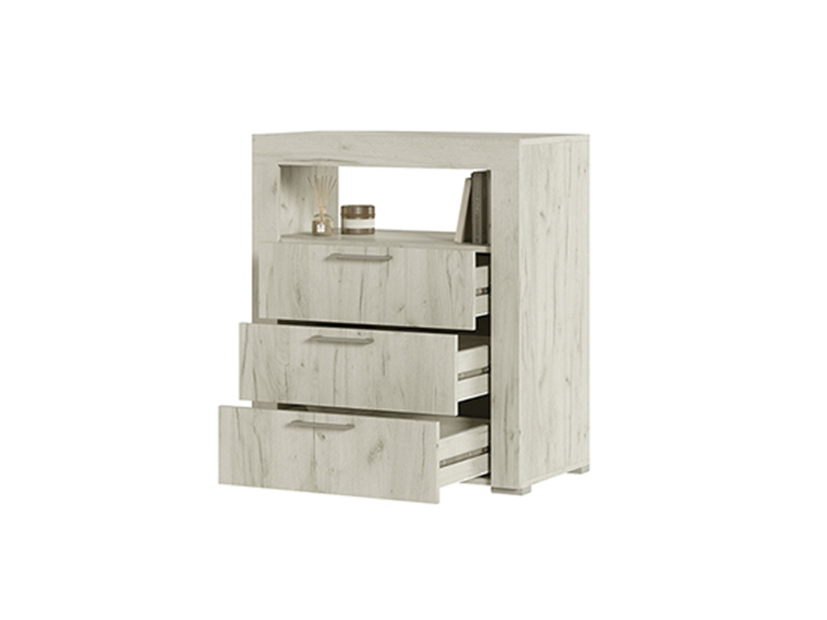 ГРАНД Комод К2 (800х917х449) Фасад ДУБ КРАФТ БЕЛЫЙ/Корпус ДУБ КРАФТ БЕЛЫЙ СНЯТО 08.09.25