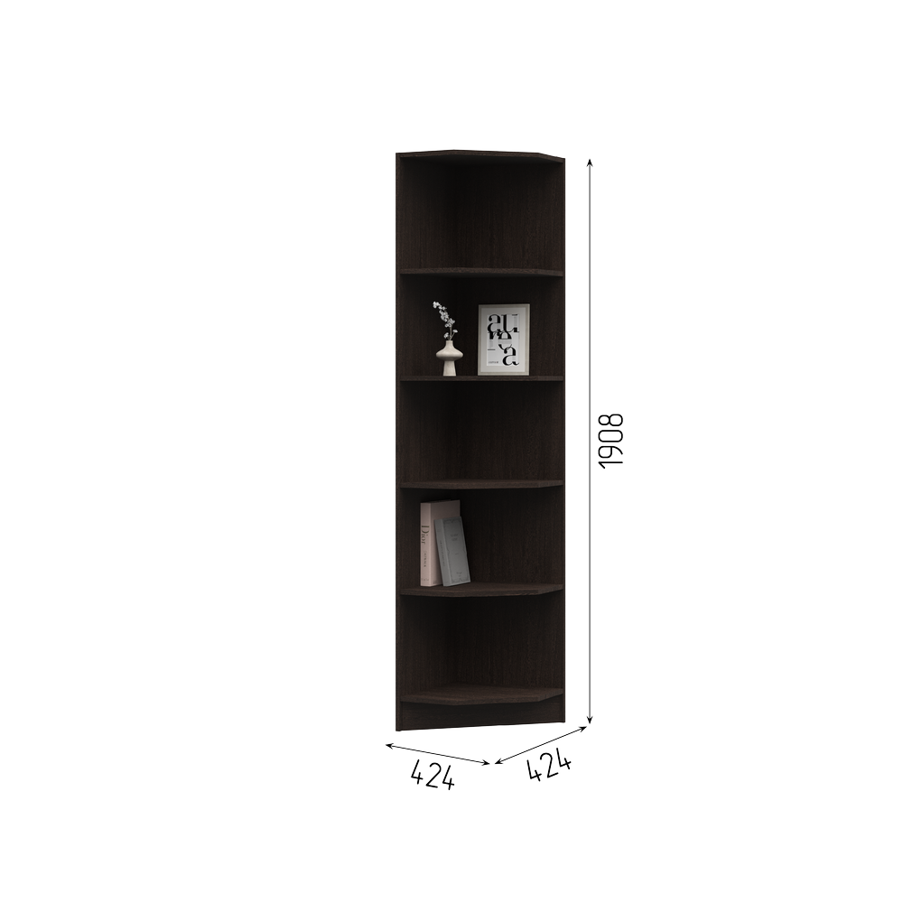 Гостиная МАКАРЕНА ЛДСП ПУ 301 угловой скос (0,424х1,908х0,424) ВЕНГЕ СНЯТО