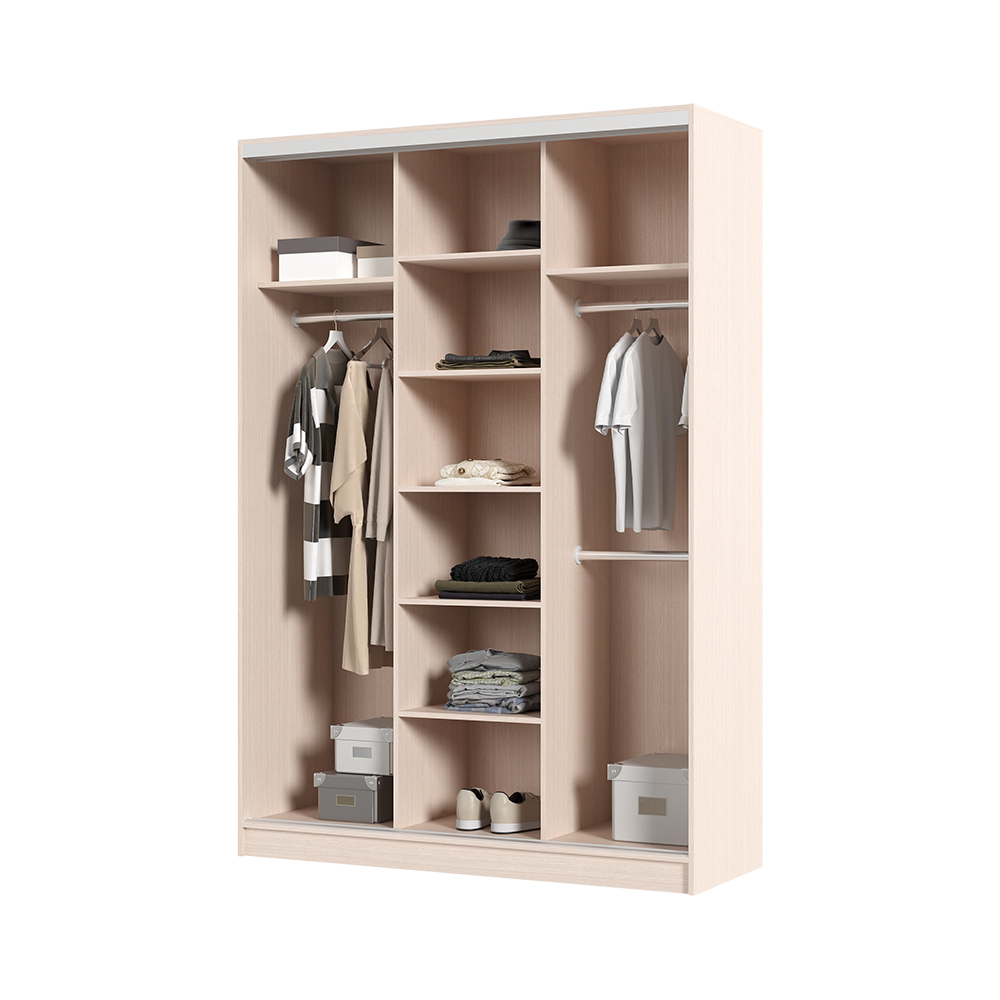 Шкаф купе АЛЬЯНС 1,5 м (1,5х2,2х0,61) БЕЛФОРТ/БЕЛФОРТ