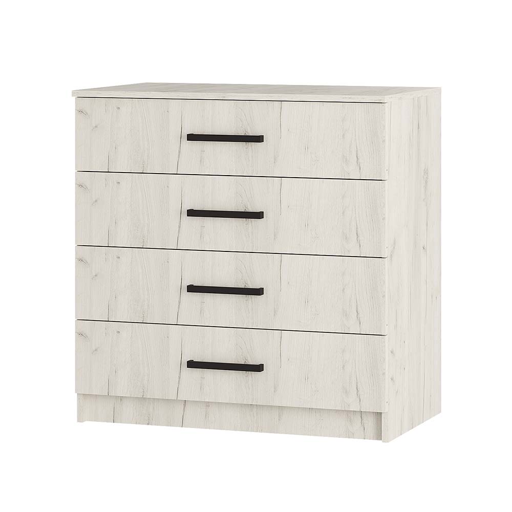 "Фиеста" комод 850 дуб крафт белый						