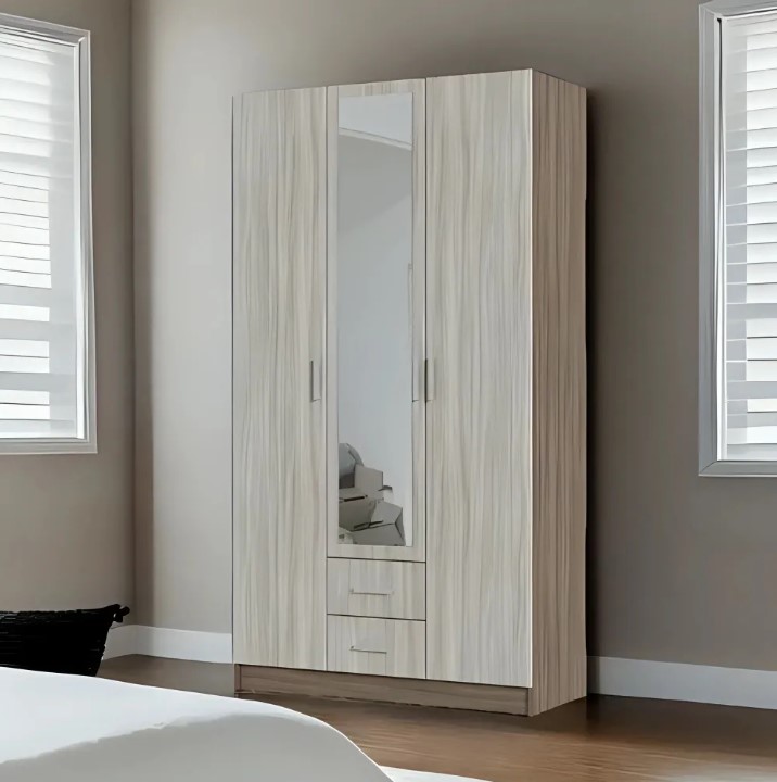 Спальня Шкаф 3х створчатый ГАРМОНИЯ ШК 601 М (1,2х2,2х0,5) фасад ШИМО СВЕТЛ/корпус ШИМО ТЕМН