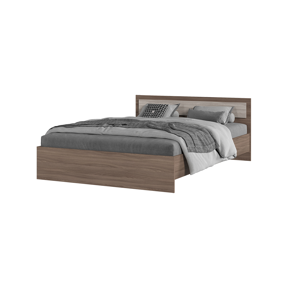 Спальня Кровать ГАРМОНИЯ КР 602 (1,452х0,7х2,032) фасад ШИМО СВЕТЛ/корпус ШИМО ТЕМН