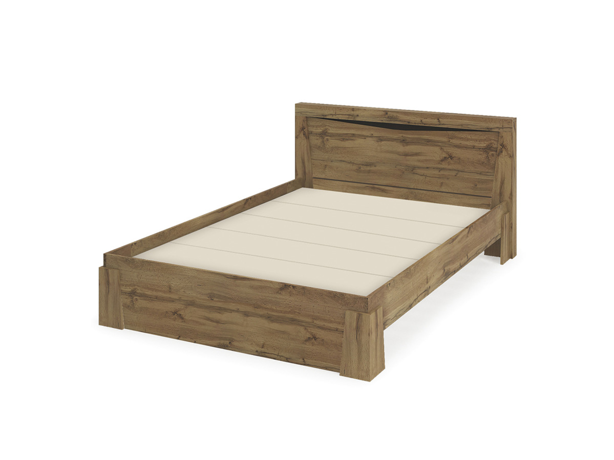 Спальня ПАОЛА КР 703 (1700х844х2120 мм) ВЕНГЕ/ДУБ КРАФТ ЗОЛОТО