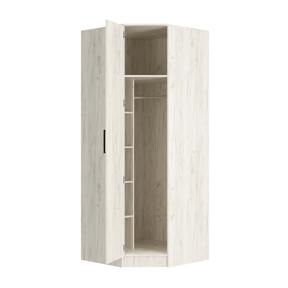 "Фиеста" Шкаф угловой крафт белый						