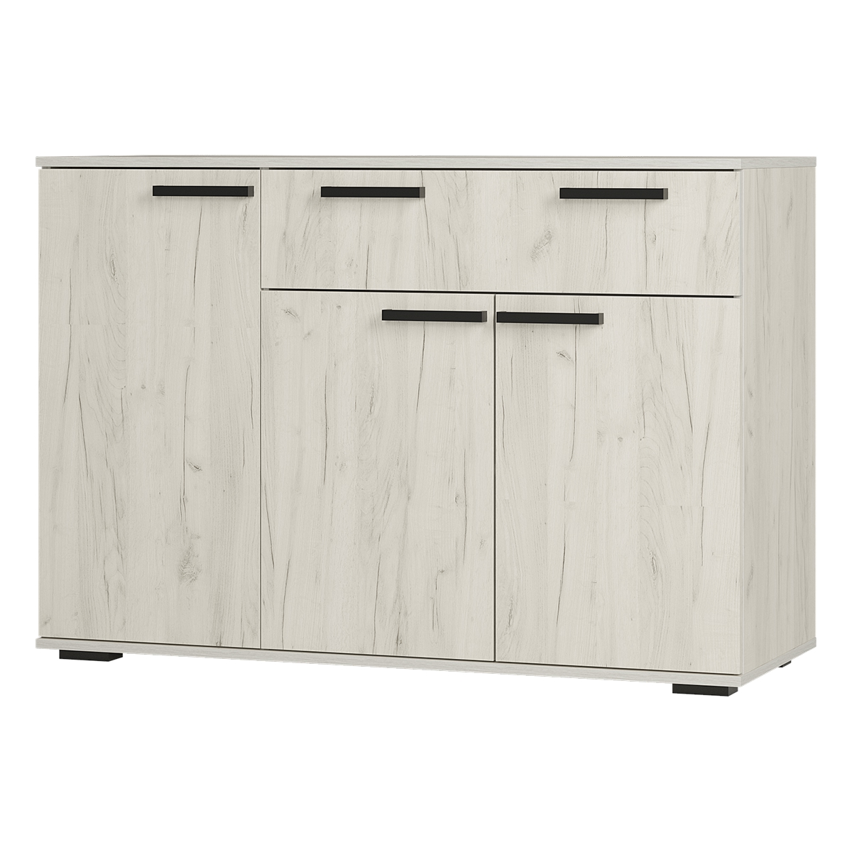 "Стандарт №4" Комод (Дуб крафт белый) 