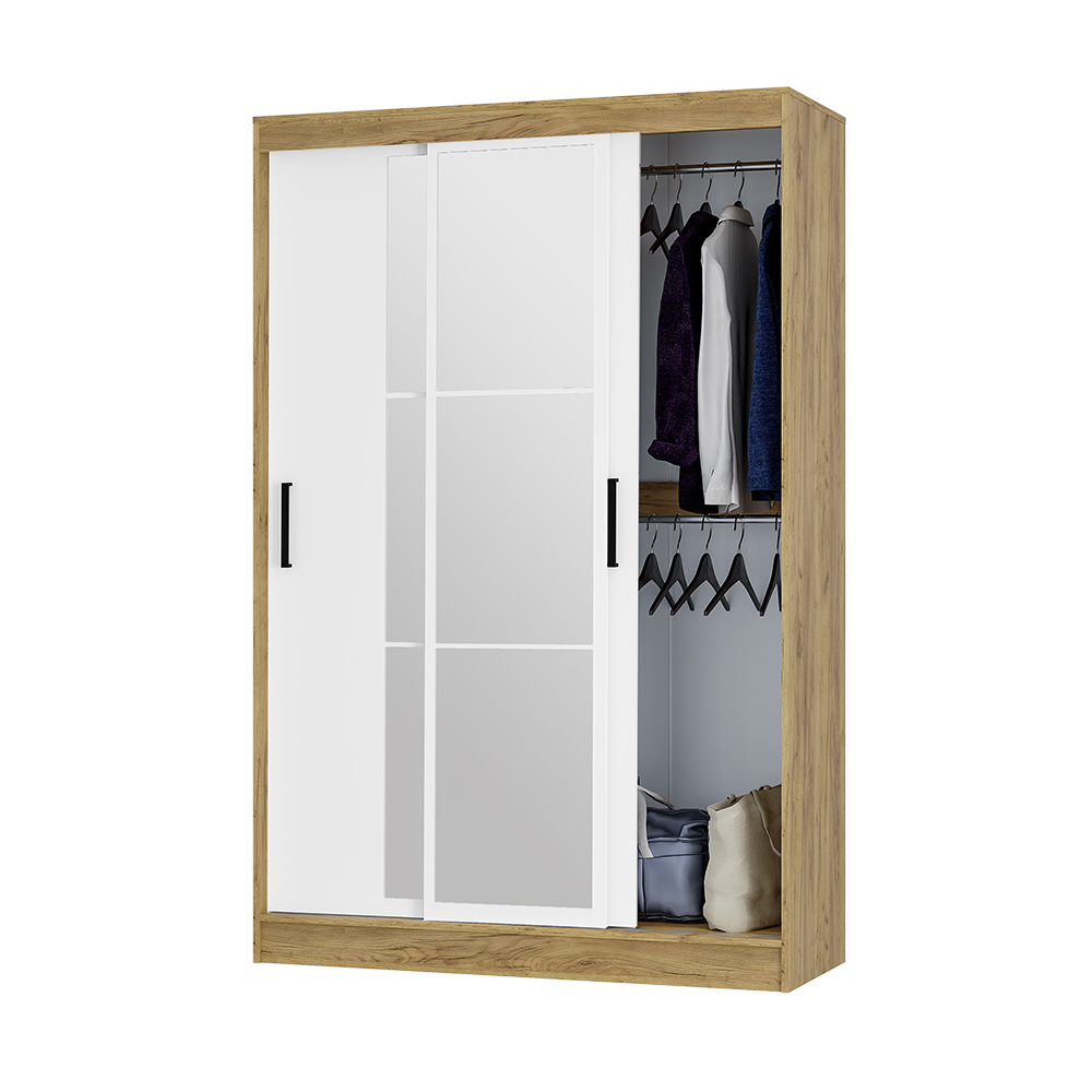 "Тайм" Шкаф-купе ШКК-03 Крафт/Белый