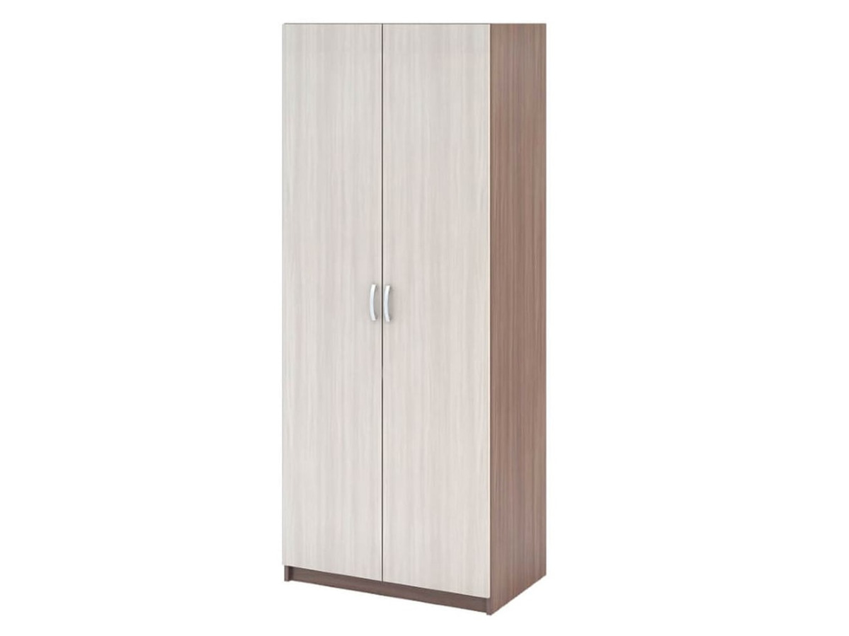 Спальня БАСЯ ШК 555 шкаф полки (0,8х2,02х0,506) фасад ШИМО СВЕТЛ/корпус ШИМО ТЕМН