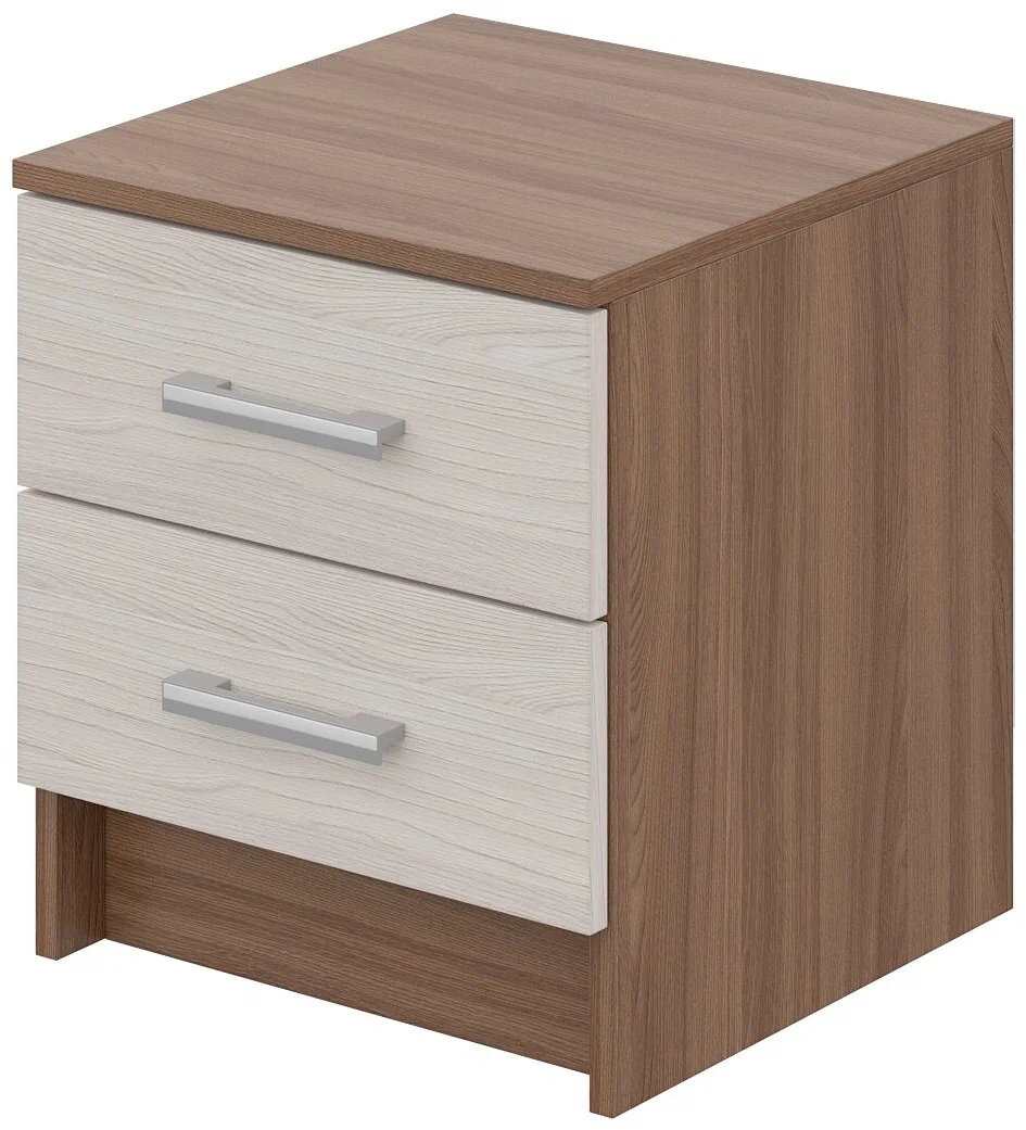 Спальня Тумба прикроватная ГАРМОНИЯ ТБ 601  (0,4х0,45х0,408) фасад ШИМО СВЕТЛ/корпус ШИМО ТЕМН