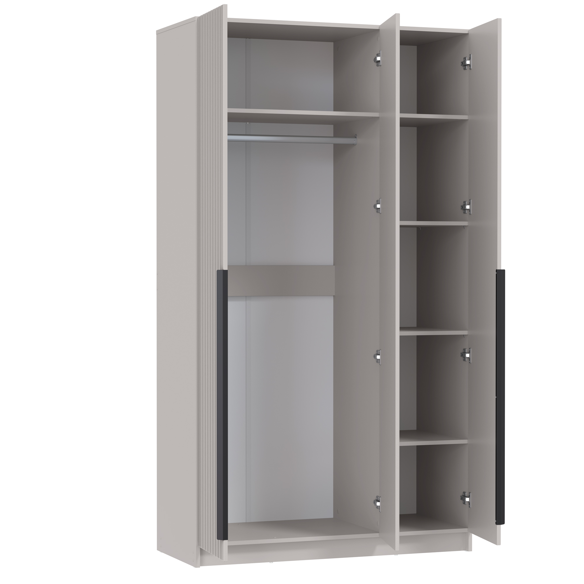 Шкаф для одежды 67.15 "Брандо" (3-х дв.) (МДФ ПВХ кашемир) (h2150)