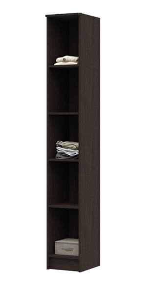 Прихожая МАШЕНЬКА ПН 201 пенал (0,3х2,02х0,376) фасад БЕЛФОРТ/корпус ВЕНГЕ СНЯТО