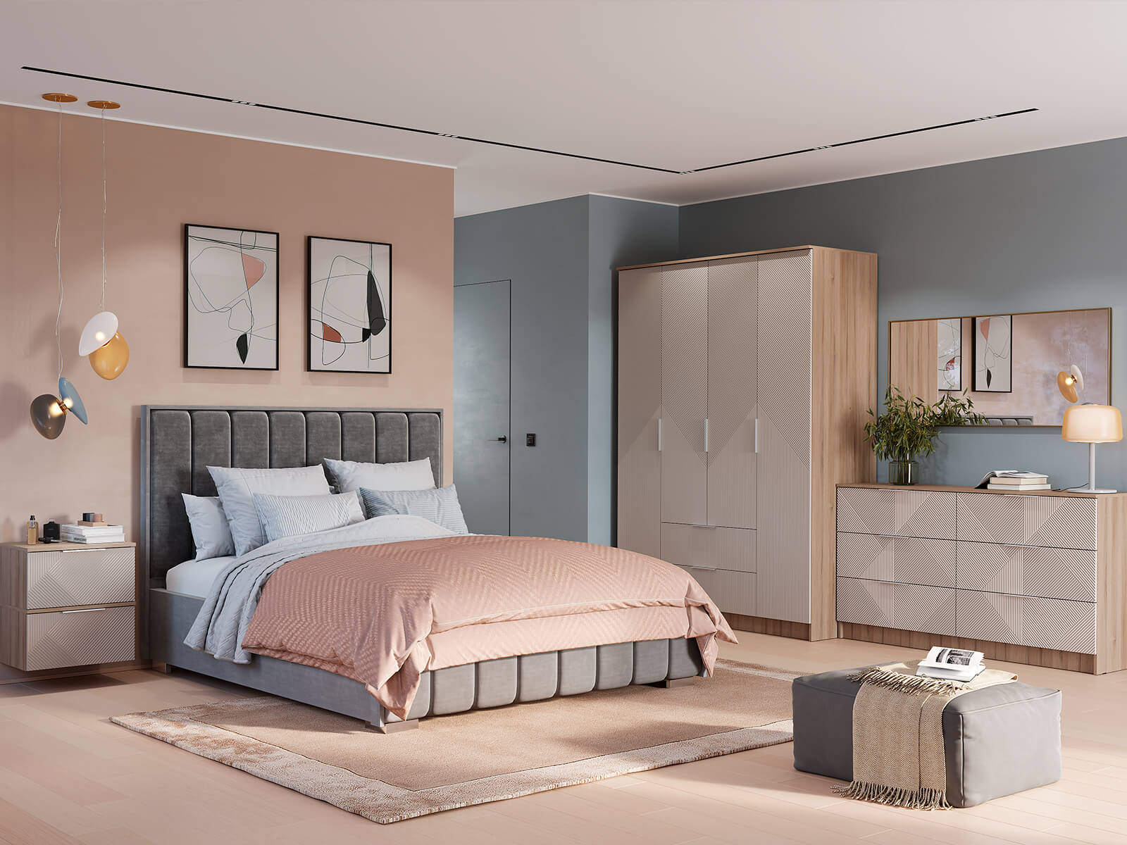 "Эмилия" Шкаф 4-х дв. ШК-11