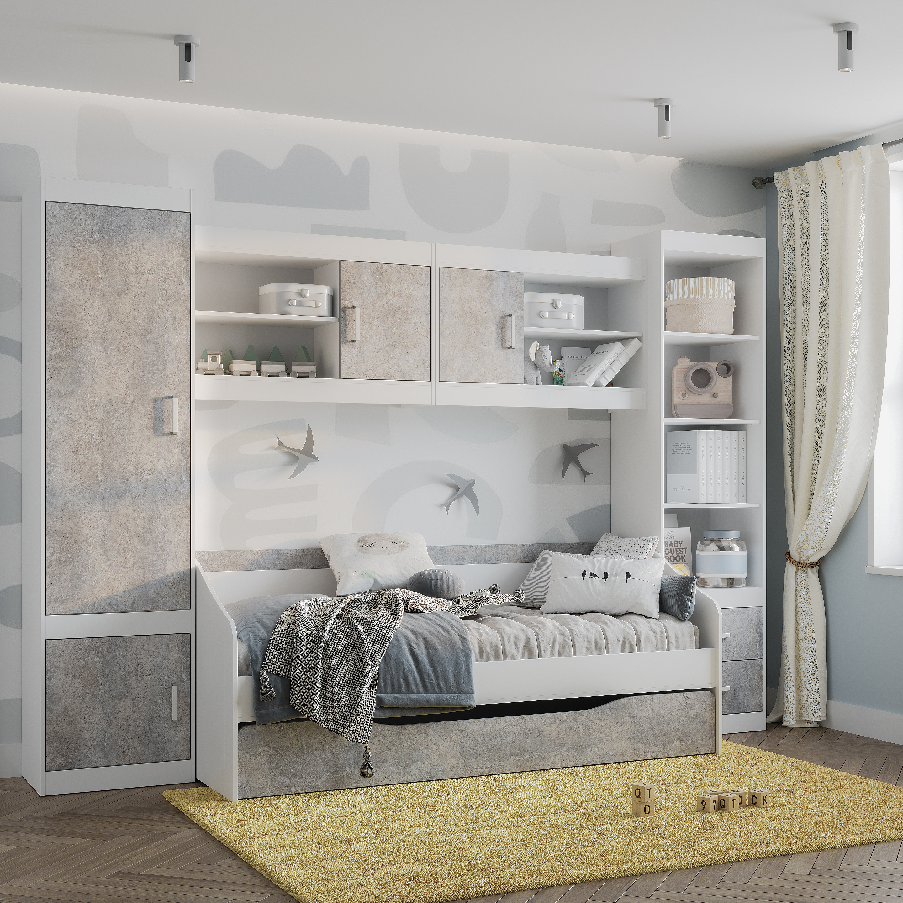 "Паскаль" Шкаф открытый с полками 