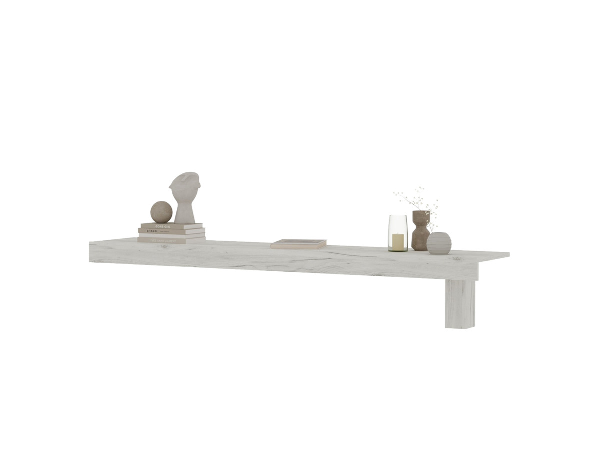 ГРАНД Полка 01  (1,620х0,270х0,316)Дуб крафт Белый СНЯТО