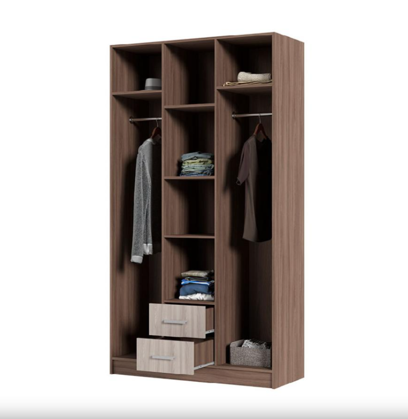 Шкаф 3х ств ТРИО  (1,2х2,2х0,5) ШИМО СВЕТЛ/ШИМО ТЕМН