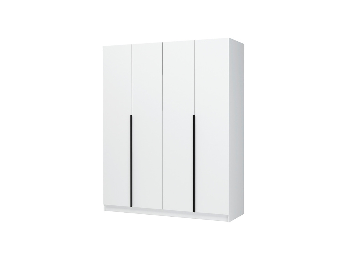 ЛИОН ШК-03 Шкаф 4-х створчатый Фасад БЕЛЫЙ/Корпус БЕЛЫЙ