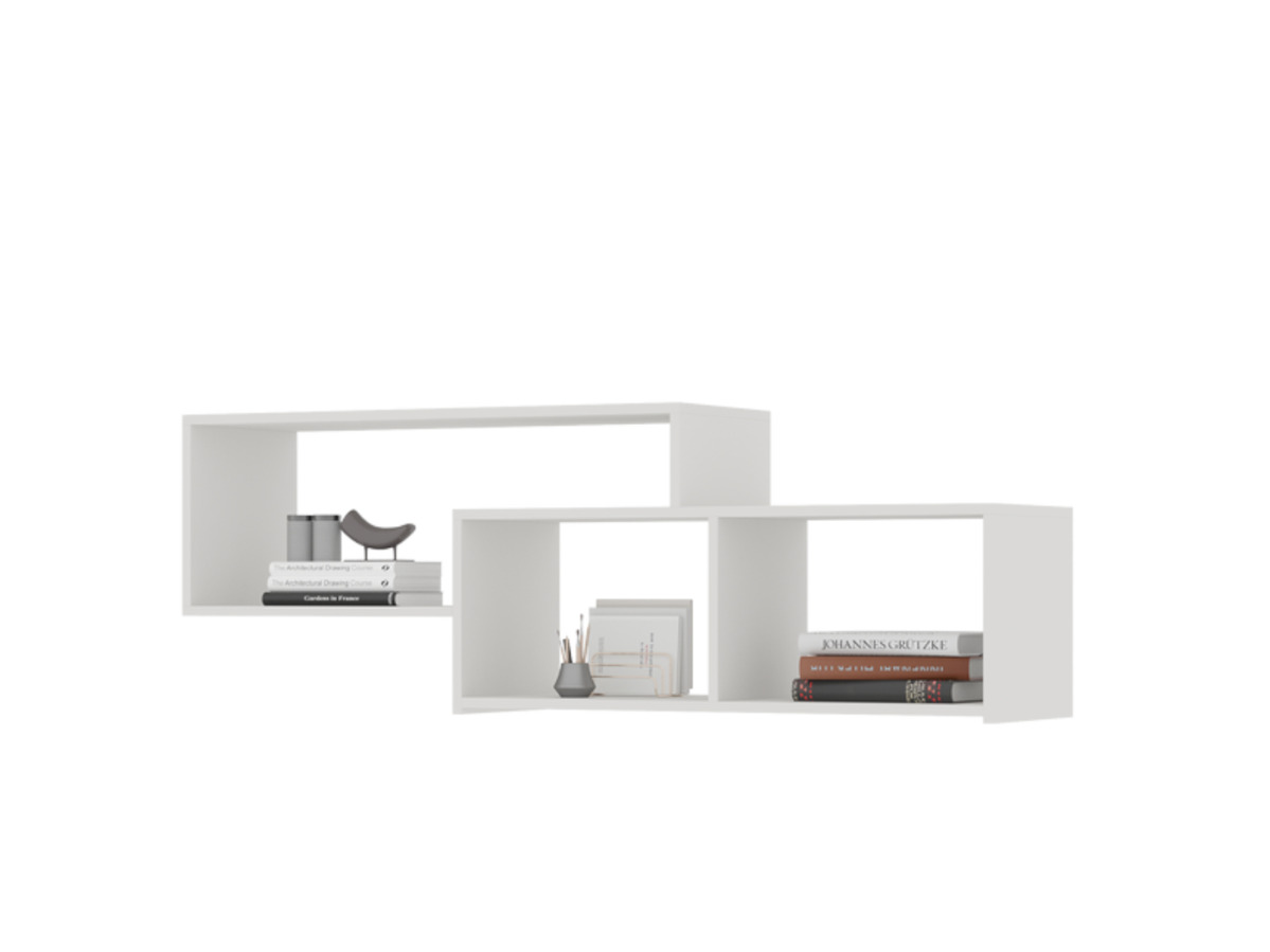 ХЕЛЕН ПЛ 01 Полка (1,402х0,472х0,330)ФАСАД БЕЛЫЙ/КОРПУС БЕЛЫЙ