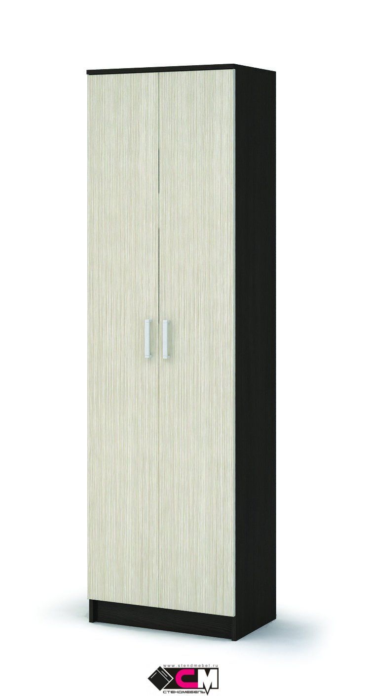 Прихожая МАШЕНЬКА ШК 203 шкаф скалка (0,6х2,02х0,376) фасад БЕЛФОРТ/корпус ВЕНГЕ