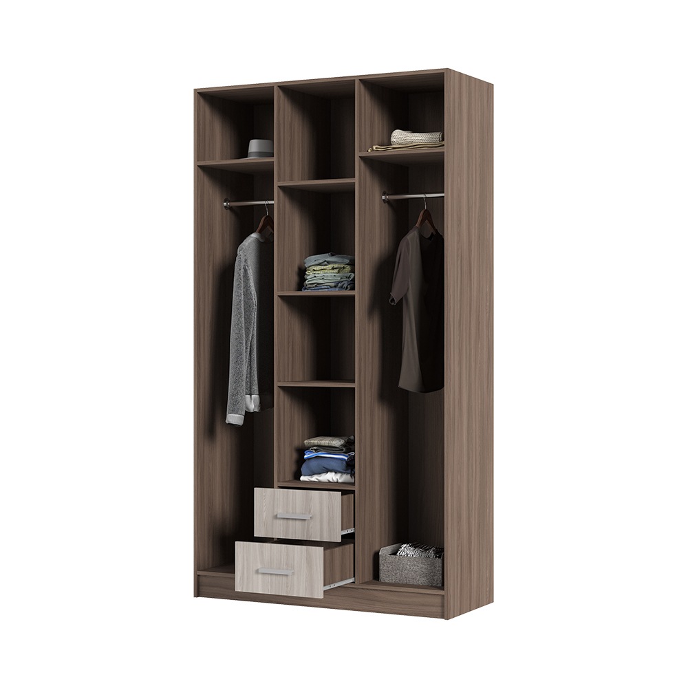 Спальня Шкаф 3х створчатый ГАРМОНИЯ ШК 601 М (1,2х2,2х0,5) фасад ШИМО СВЕТЛ/корпус ШИМО ТЕМН