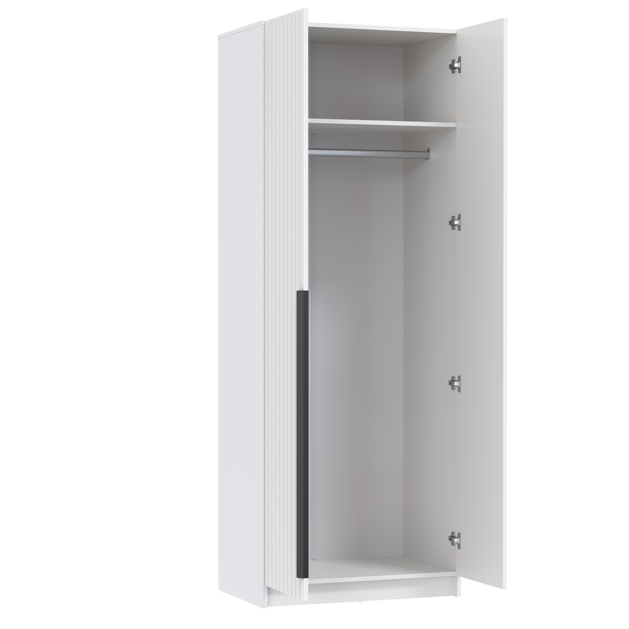 Шкаф для одежды 67.17 "Брандо" (2-х дв.) (МДФ ПВХ белый матовый) (h2150)