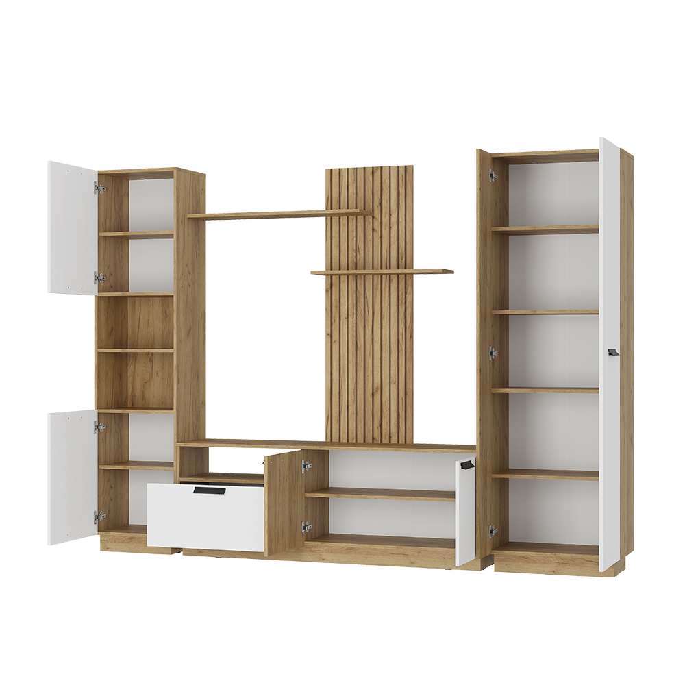 "Мишель" Гостиная тип 2 ГС-01 (крафт/белый) 