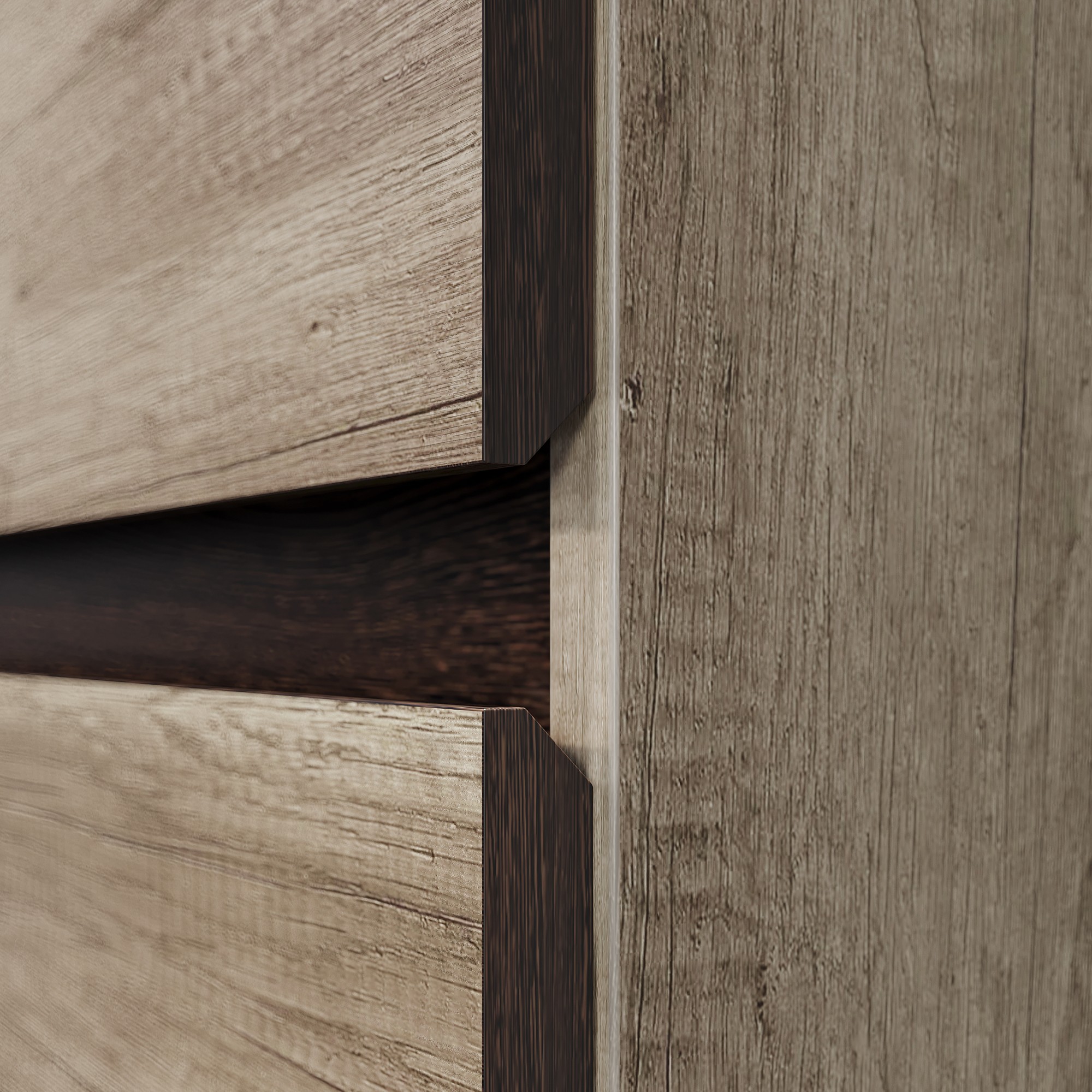 1,60 "Энигма" Кухня дуб каньон/венге