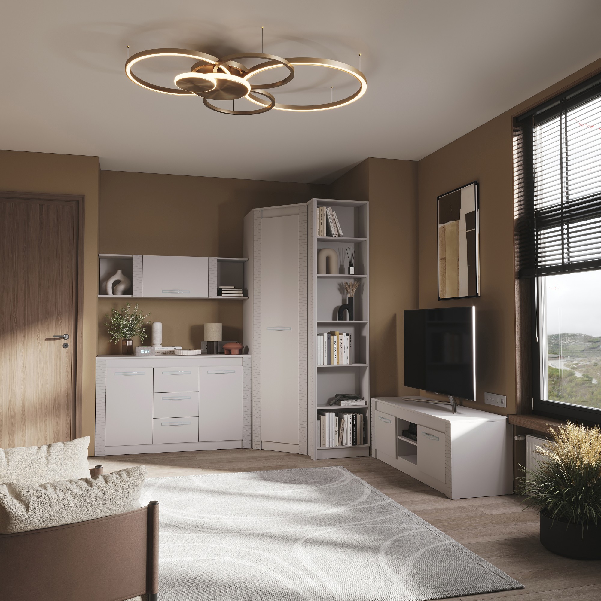 "Монако" Шкаф угловой ШК-42 Кашемир