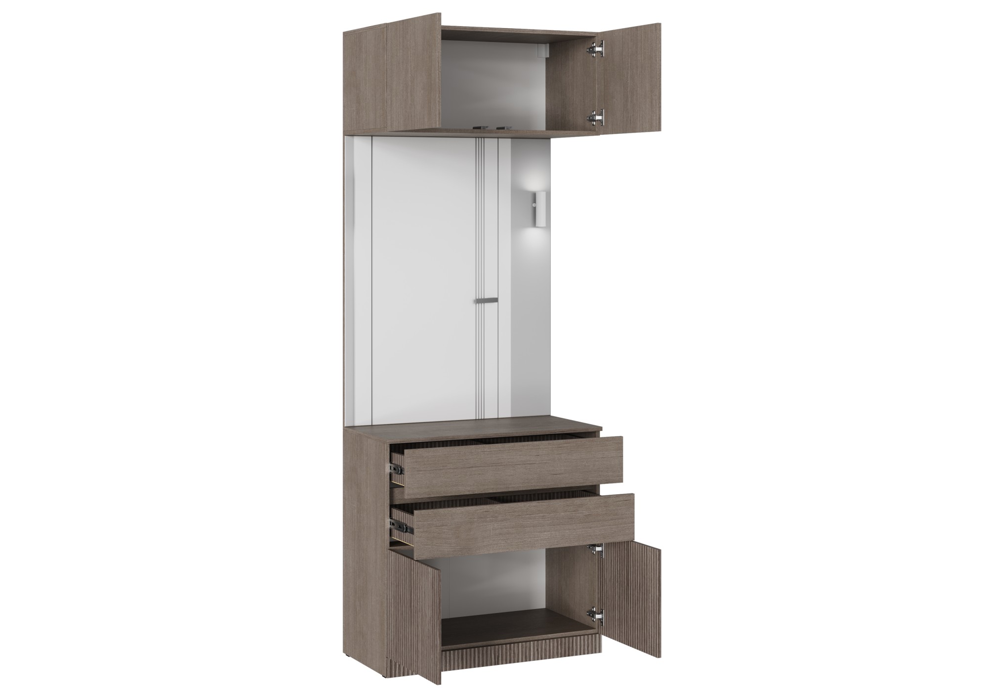 "Кантри" Шкаф с зеркалом и ящиком ШК-003