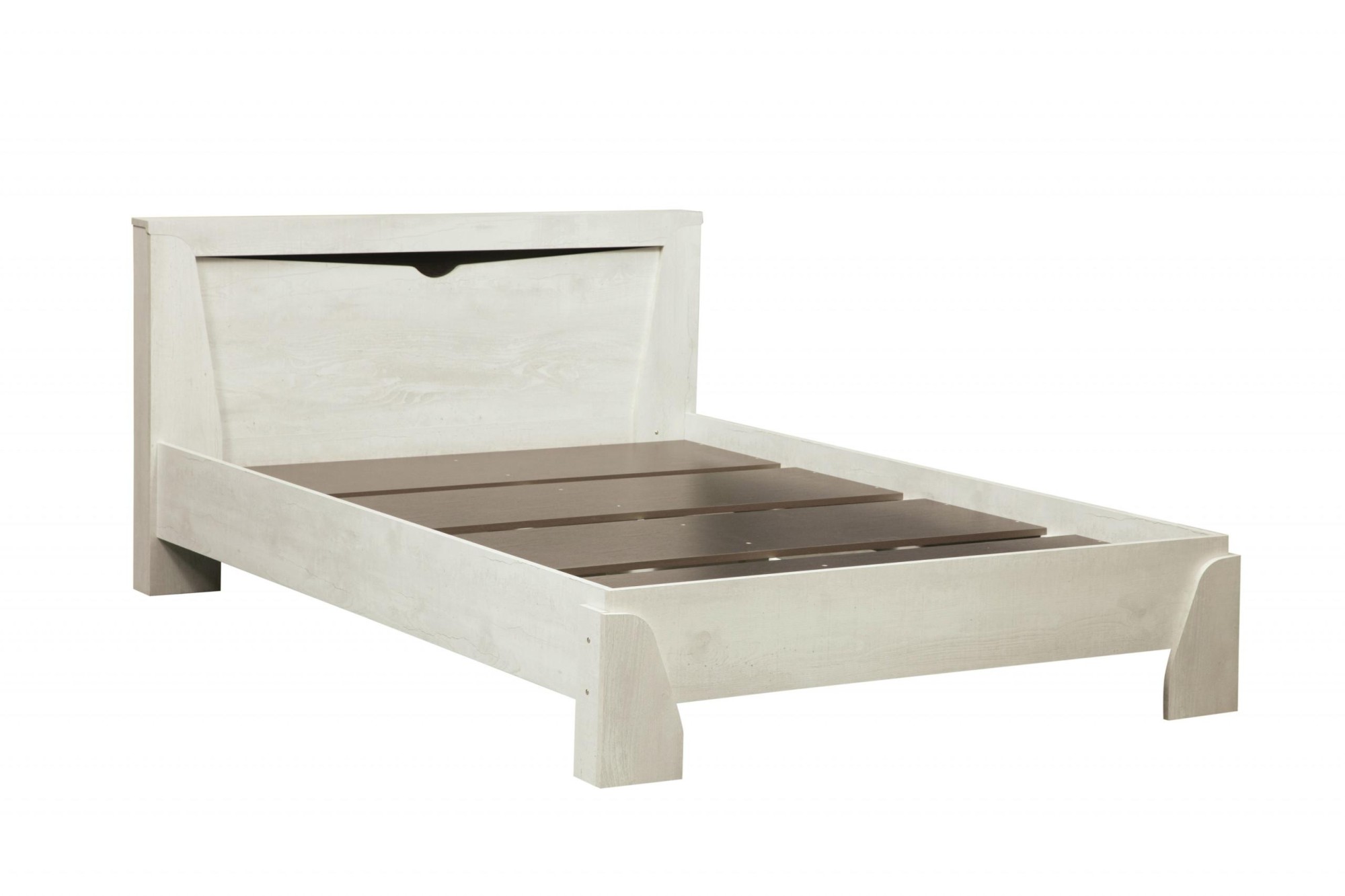 33,08-02 "Лючия" Кровать с настилом 1600 (бетон пайн)