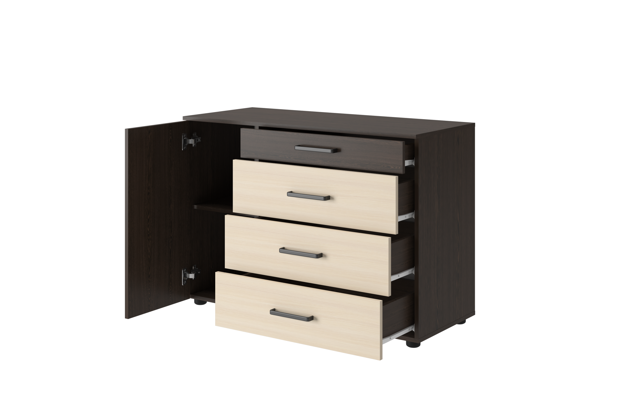 "Вега К02" Комод 4 ящика 1 створка СНЯТО