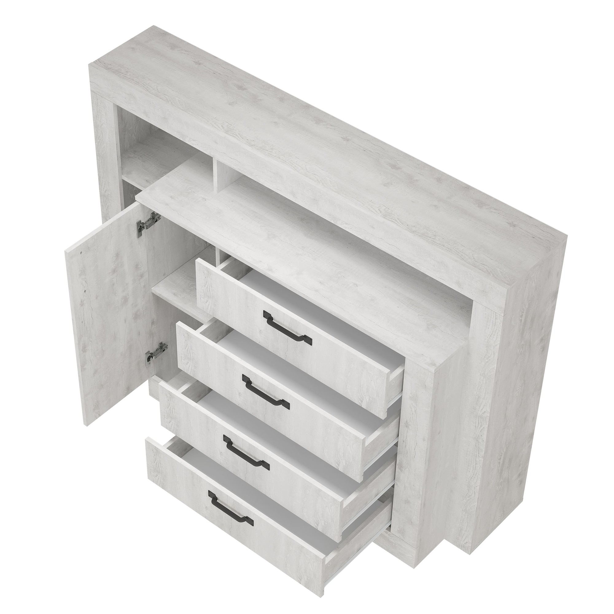 "Прима" Комод многофункциональный КМ-17 Бетон