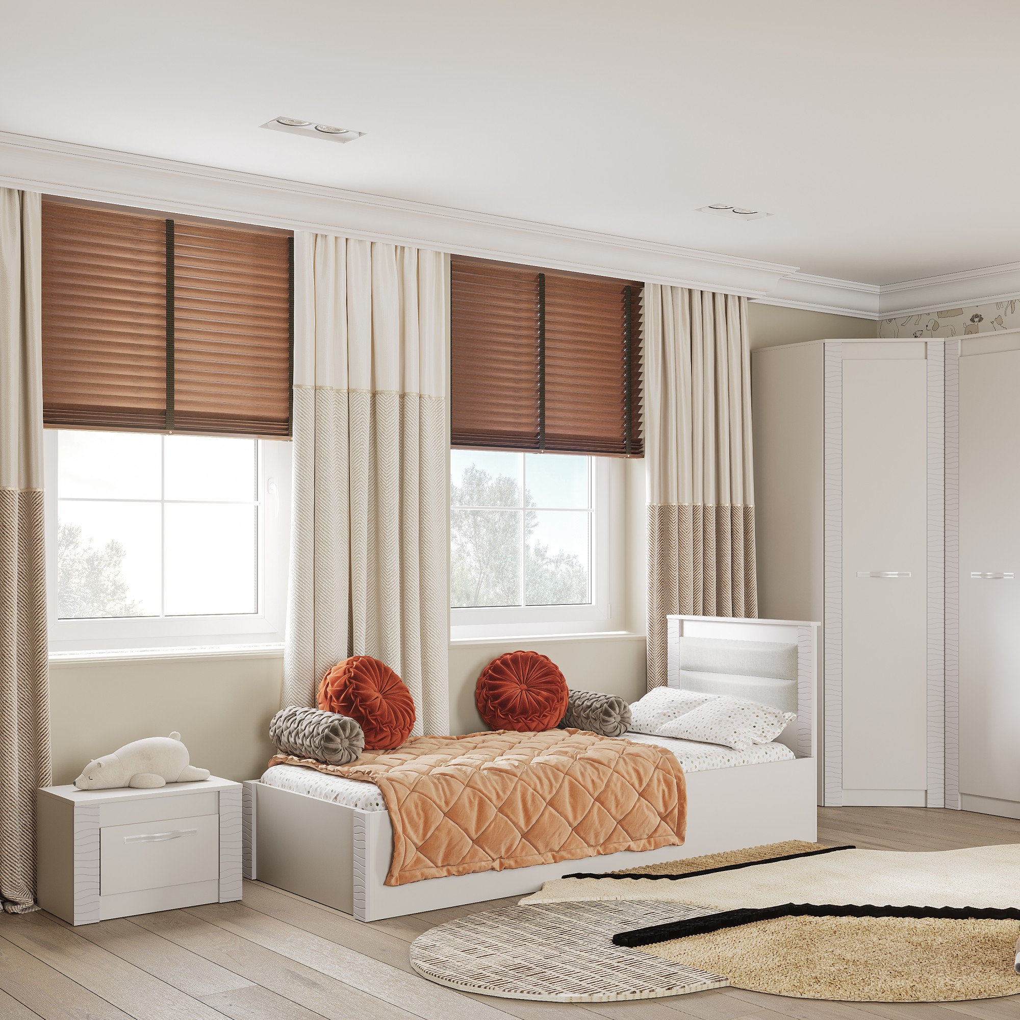 "Монако" Кровать КР-17 0,9х2,00 Кашемир